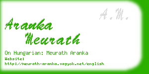 aranka meurath business card